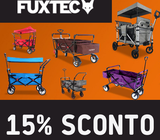 15% di SCONTO sui carrelli FUXTEC