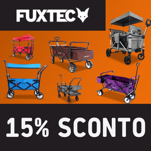 15% di SCONTO sui carrelli FUXTEC