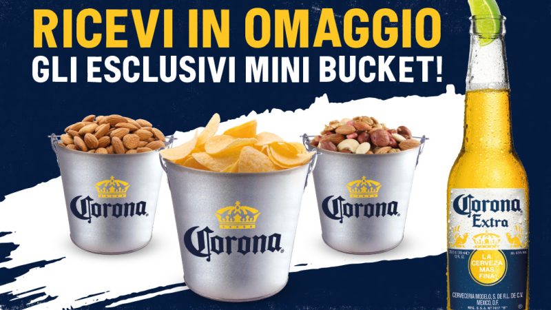 Ricevi in regalo l’esclusivo set di Mini Bucket Birra Corona