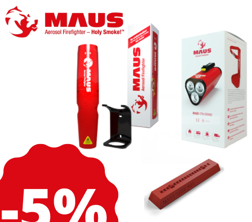 5% di SCONTO su sistemi antincendio MAUS