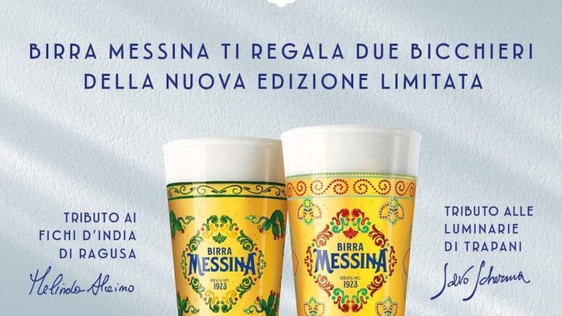 2 bicchieri omaggio firmati Birra Messina