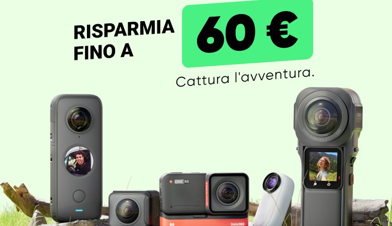 Offerte Outdoor Insta360 fino a 60€ di sconto