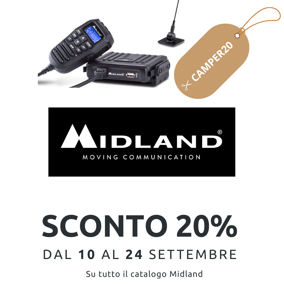 Dal 10 al 24 settembre sconto 20% Midland