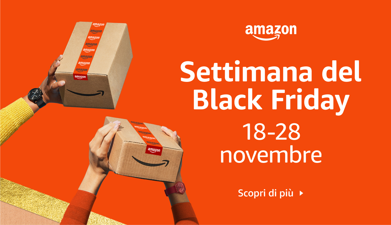 Black Friday di Amazon dal 18 al 25 novembre
