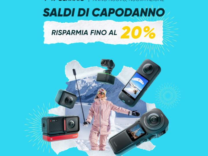 Saldi di Capodanno Insta360 fino al 20%