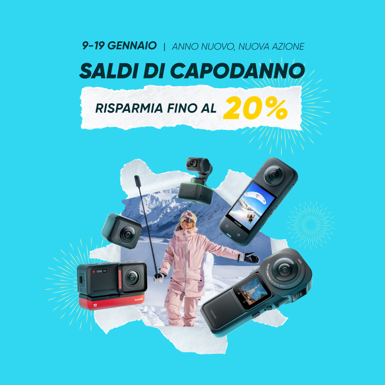 Saldi di Capodanno Insta360 fino al 20%