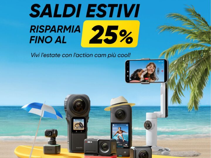 Saldi Estivi Insta360 risparmia fino al 25%