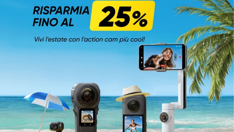 Saldi Estivi Insta360 risparmia fino al 25%