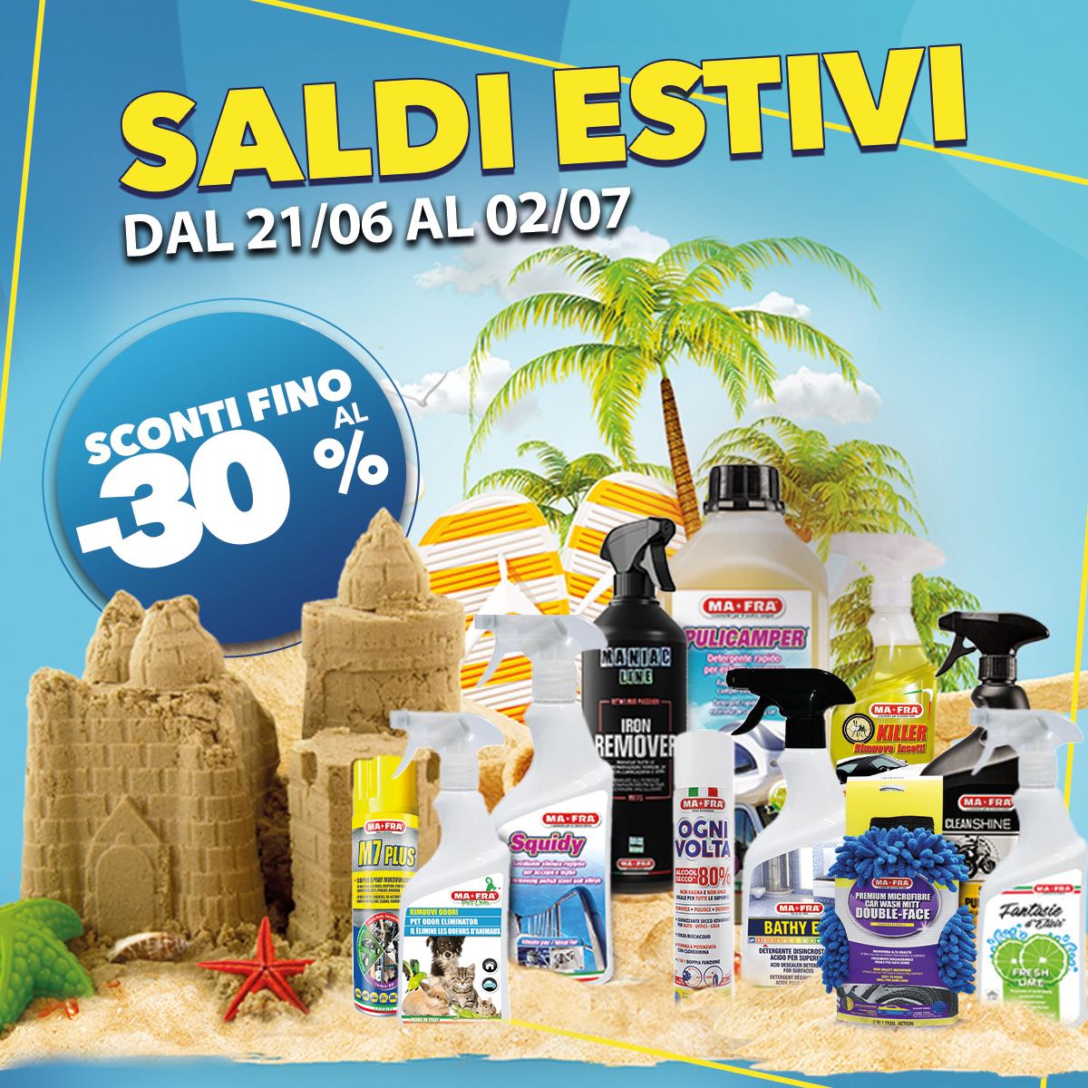 Saldi estivi su Ma-Fra Shop