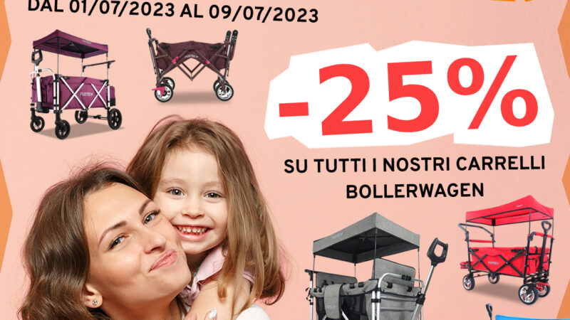 SCONTO 25% SUI CARRELLI FUXTEC